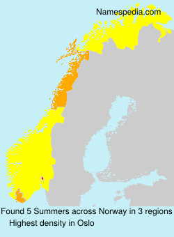 Surname Summers in Norway Surname Summers in Norway