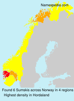 Surname Sumskis in Norway Surname Sumskis in Norway