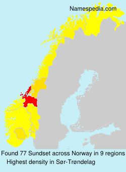 Surname Sundset in Norway Surname Sundset in Norway