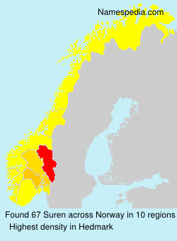 Surname Suren in Norway Surname Suren in Norway