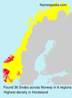 Surname Svabo in Norway Surname Svabo in Norway