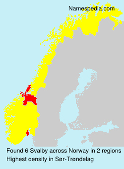 Surname Svalby in Norway Surname Svalby in Norway