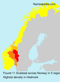 Surname Svalstad in Norway Surname Svalstad in Norway