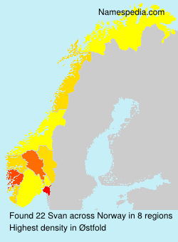 Surname Svan in Norway Surname Svan in Norway