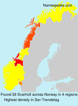 Surname Svarholt in Norway Surname Svarholt in Norway