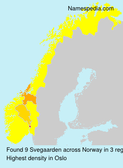 Surname Svegaarden in Norway Surname Svegaarden in Norway
