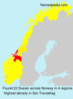 Surname Sveian in Norway Surname Sveian in Norway
