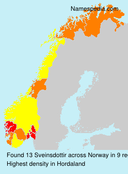 Surname Sveinsdottir in Norway Surname Sveinsdottir in Norway