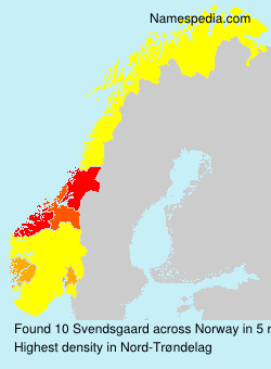 Surname Svendsgaard in Norway Surname Svendsgaard in Norway