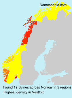 Surname Svines in Norway Surname Svines in Norway