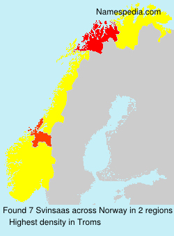 Surname Svinsaas in Norway Surname Svinsaas in Norway