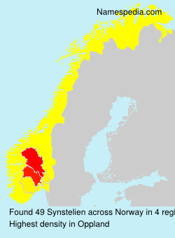 Surname Synstelien in Norway Surname Synstelien in Norway