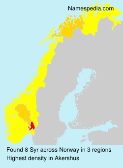 Surname Syr in Norway