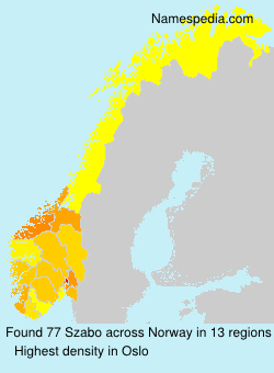 Surname Szabo in Norway Surname Szabo in Norway