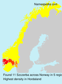 Surname Szczerba in Norway Surname Szczerba in Norway