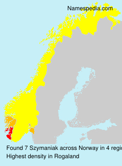 Surname Szymaniak in Norway Surname Szymaniak in Norway