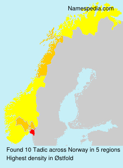 Surname Tadic in Norway Surname Tadic in Norway