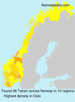 Surname Taheri in Norway Surname Taheri in Norway