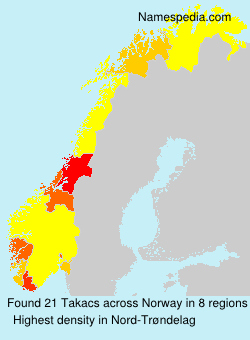 Surname Takacs in Norway Surname Takacs in Norway