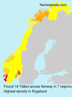 Surname Talbot in Norway Surname Talbot in Norway