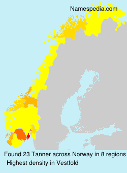 Surname Tanner in Norway Surname Tanner in Norway