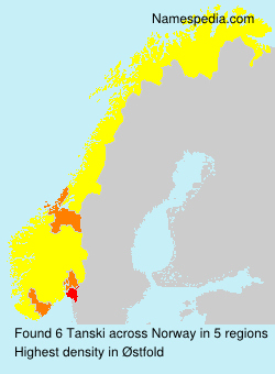 Surname Tanski in Norway Surname Tanski in Norway