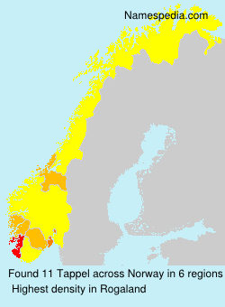 Surname Tappel in Norway Surname Tappel in Norway
