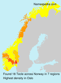 Surname Tecle in Norway Surname Tecle in Norway