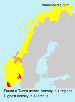 Surname Tecza in Norway Surname Tecza in Norway