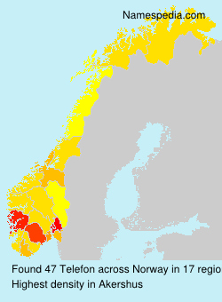 Surname Telefon in Norway Surname Telefon in Norway