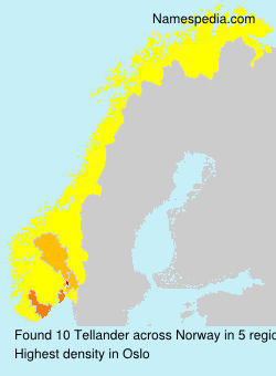Surname Tellander in Norway Surname Tellander in Norway