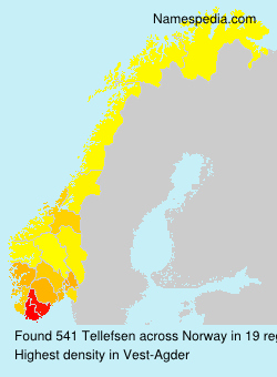 Surname Tellefsen in Norway Surname Tellefsen in Norway