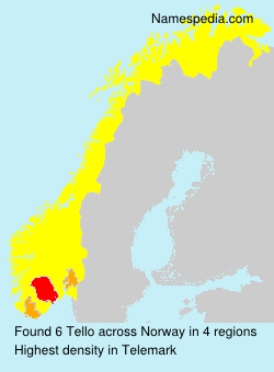 Surname Tello in Norway Surname Tello in Norway