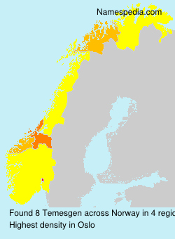 Surname Temesgen in Norway Surname Temesgen in Norway
