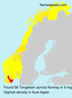 Surname Tengelsen in Norway Surname Tengelsen in Norway