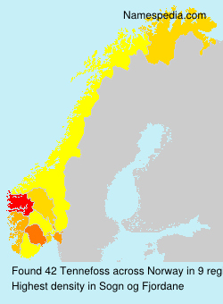 Surname Tennefoss in Norway Surname Tennefoss in Norway