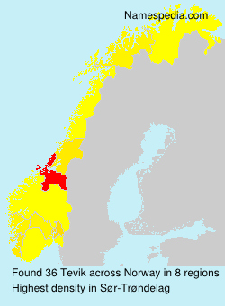 Surname Tevik in Norway Surname Tevik in Norway