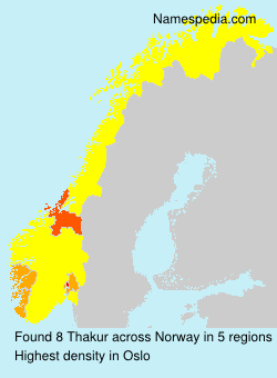 Surname Thakur in Norway Surname Thakur in Norway