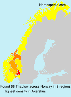 Surname Thaulow in Norway Surname Thaulow in Norway