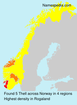 Surname Thell in Norway Surname Thell in Norway
