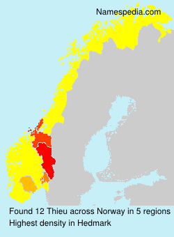 Surname Thieu in Norway Surname Thieu in Norway