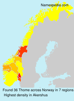 Surname Thome in Norway Surname Thome in Norway