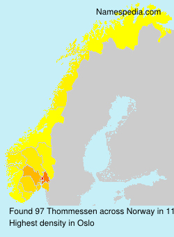 Surname Thommessen in Norway Surname Thommessen in Norway