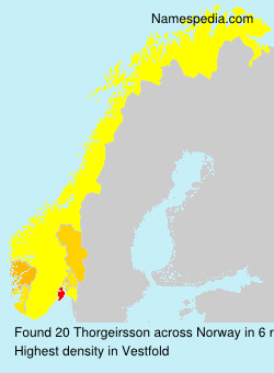 Surname Thorgeirsson in Norway Surname Thorgeirsson in Norway