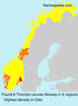 Surname Thornton in Norway Surname Thornton in Norway