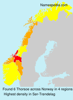 Surname Thorsoe in Norway Surname Thorsoe in Norway