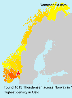 Surname Thorstensen in Norway Surname Thorstensen in Norway