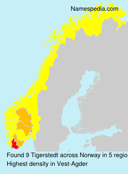 Surname Tigerstedt in Norway