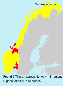 Surname Tillgren in Norway Surname Tillgren in Norway