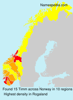 Surname Timm in Norway Surname Timm in Norway
